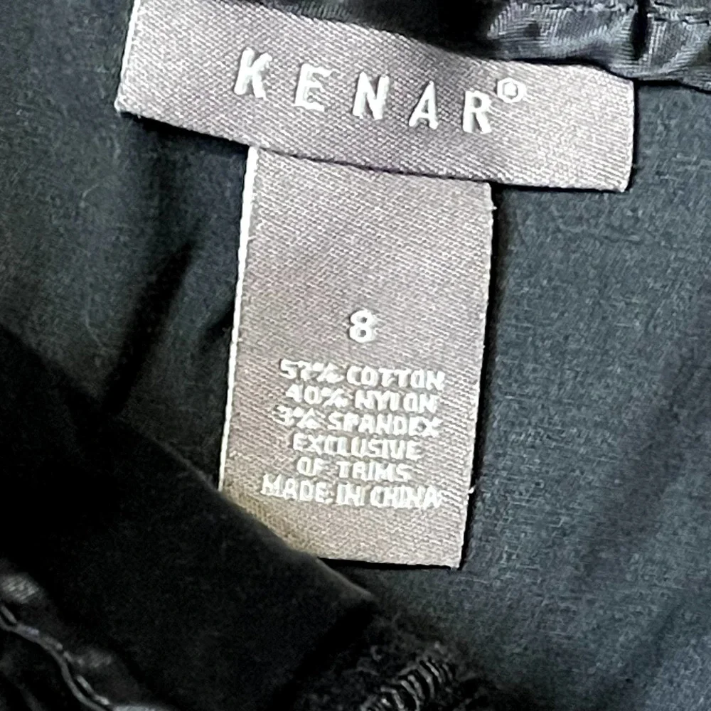 Kenar Punk Front Zip Pocket Mini Skirt Peplum‎ Stretch Fit & Flare Hem  8 Women